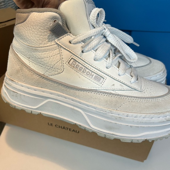 Reebok White High-Top Sneakers - Picture 4 of 6